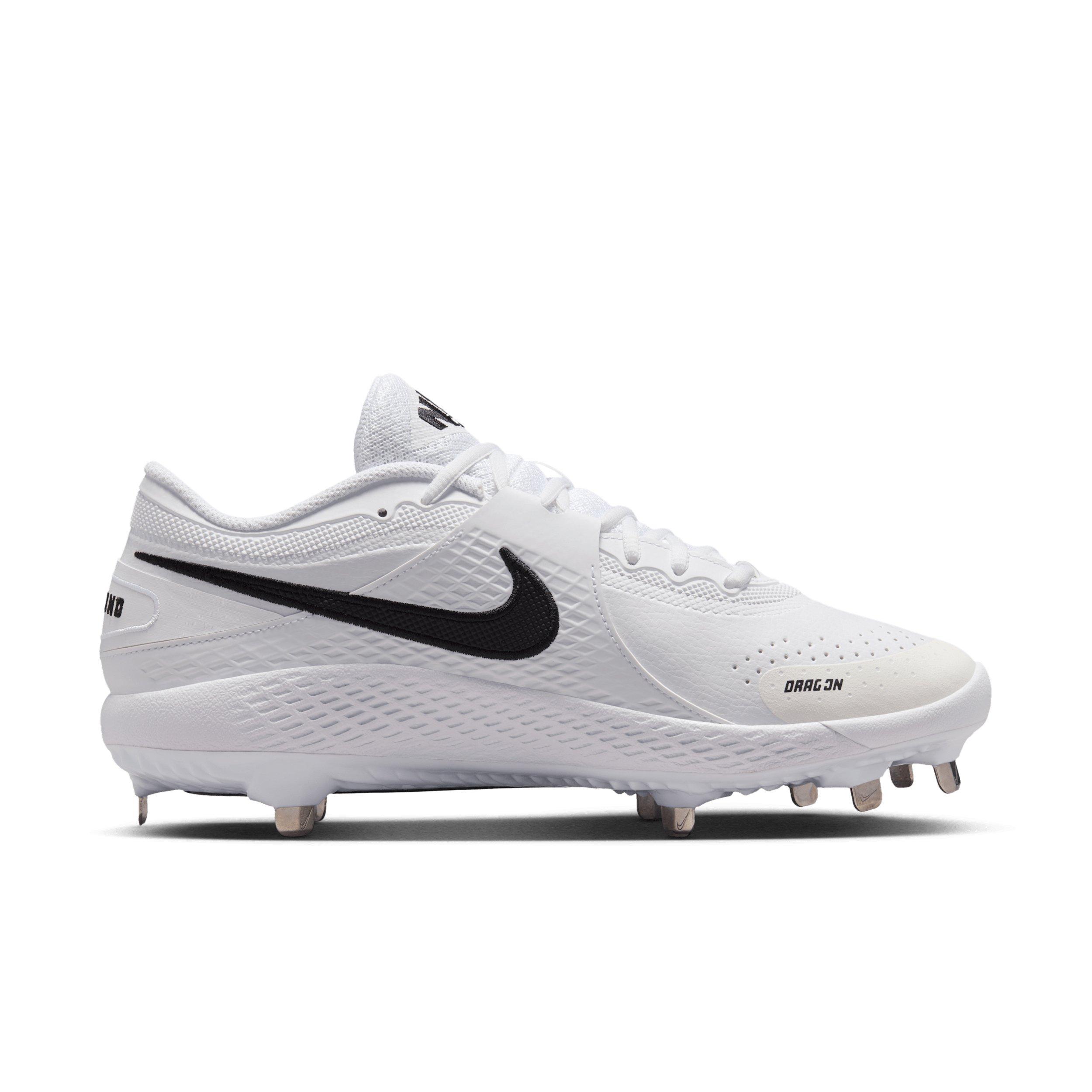 Nike Diamond Gamer MTL "White/Black" Men's Baseball Cleat - WHITE/BLACK